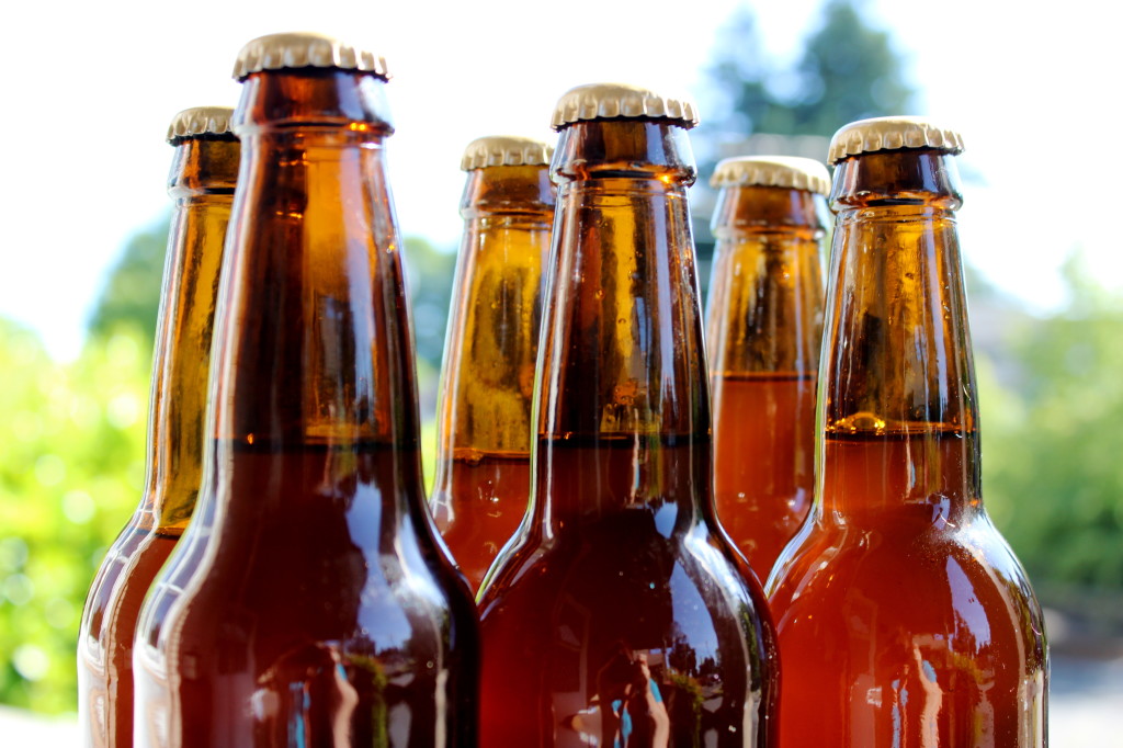 root beer bottles