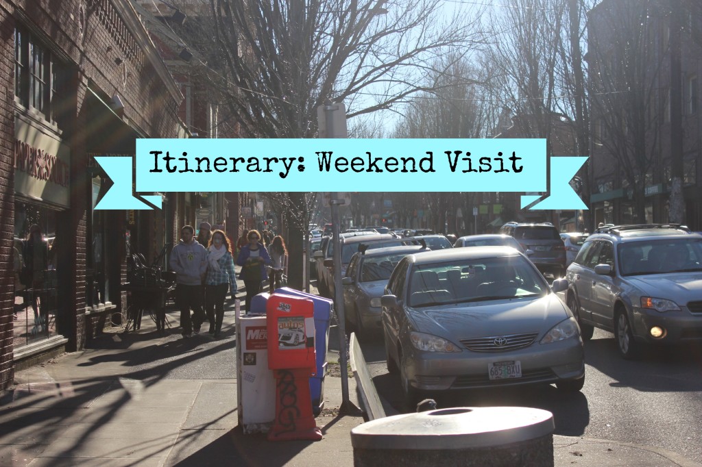 Weekend Itinerary Cover
