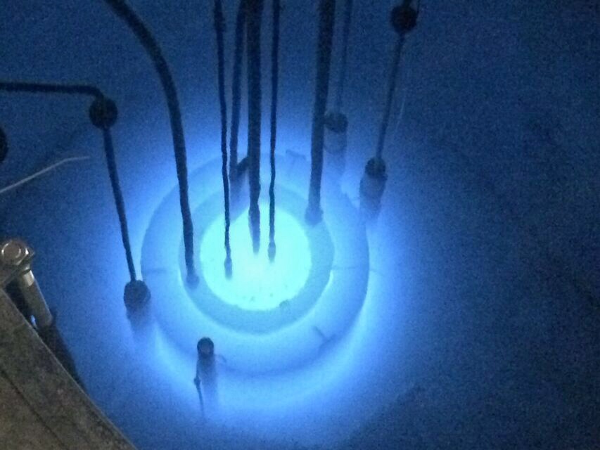 Reed reactor blue glow
