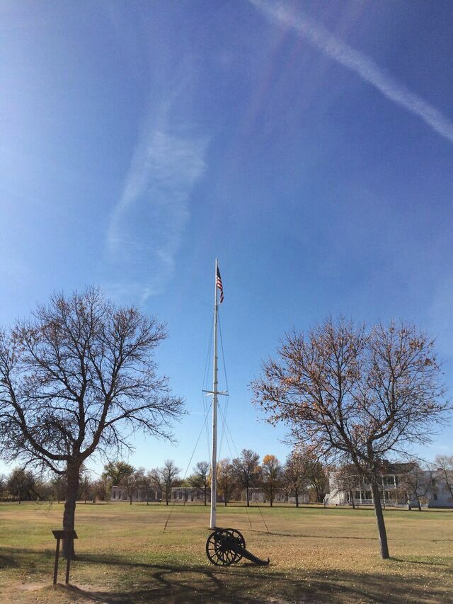 Fort Laramie flag pole