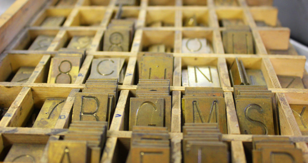 Museum of Typography metal letters