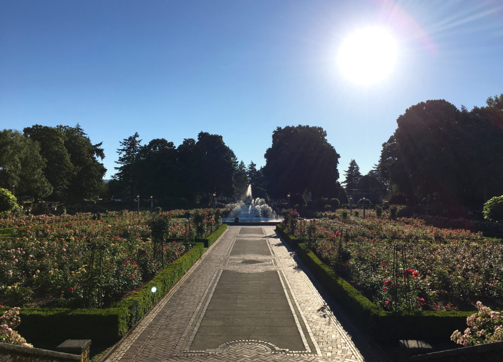 Peninsula Park Rose Garden pathway